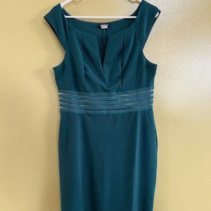 Venus Emerald Green Midi Pencil Dress